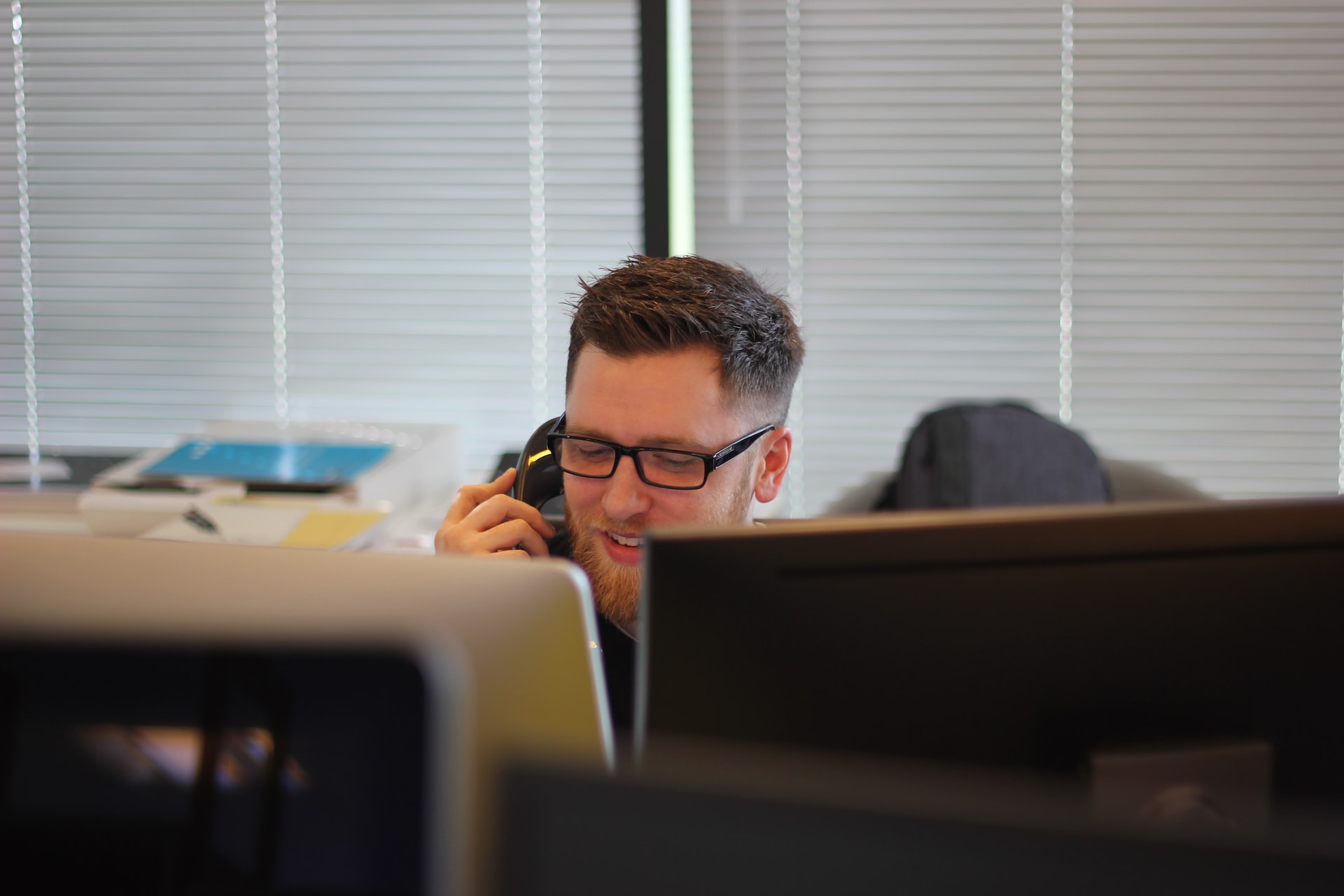 Business man on a call