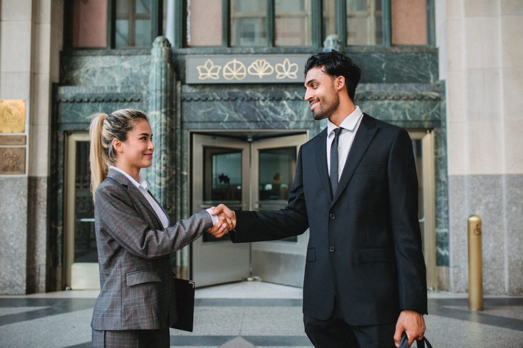 Photo by Ketut Subiyanto: https://www.pexels.com/photo/man-and-woman-shaking-hands-4963366/